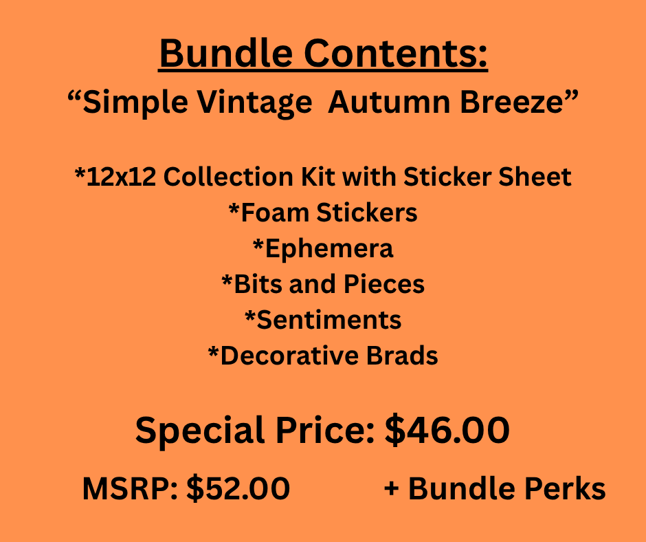 Simple Stories Simple Vintage "Autumn Breeze" Pick of the Crop Bundle