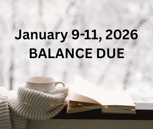 January 9-11, 2026 Balance Due ATTENDEES ONLY
