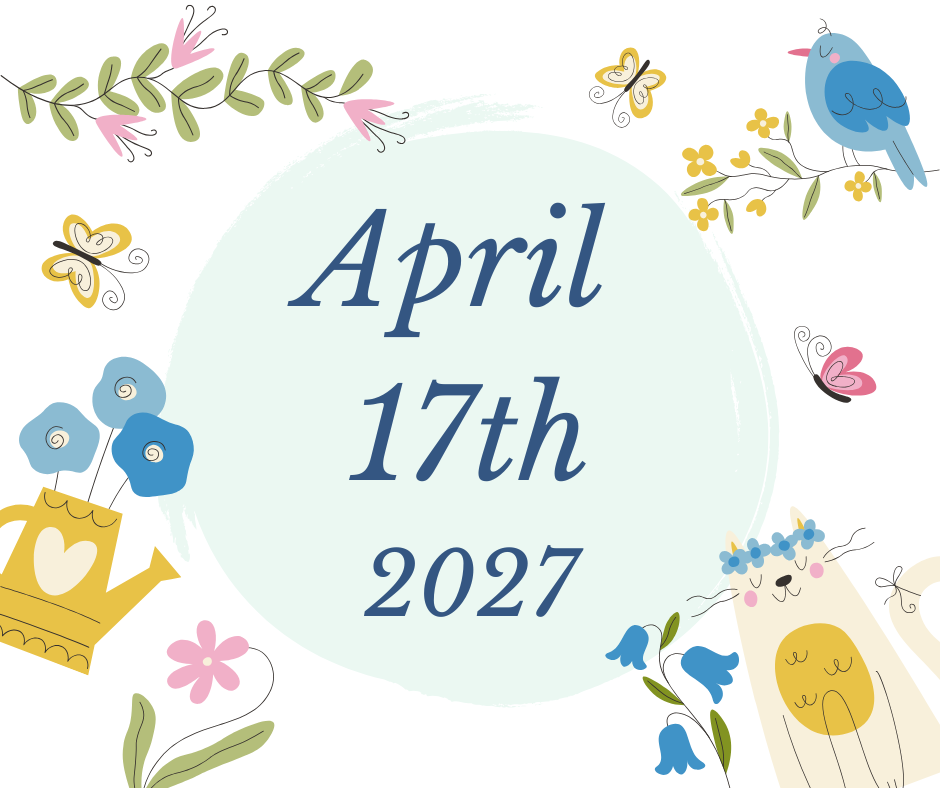 April 17, 2027 "No Frills Day Crop"